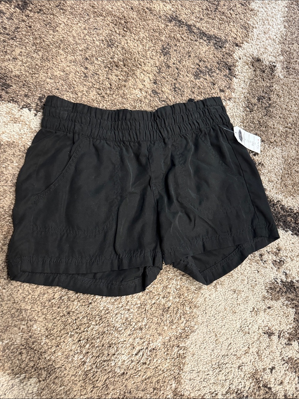 Athleta Black Athletic Pull-On Shorts